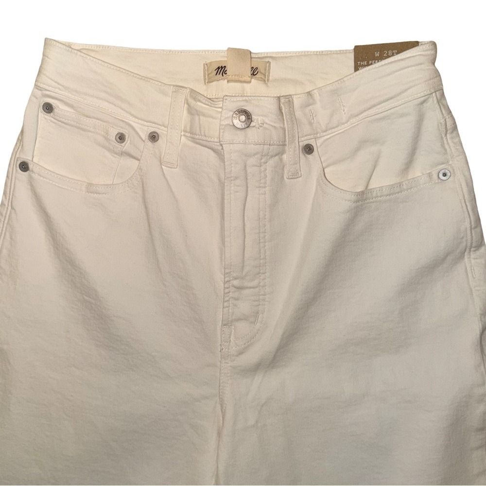 Madewell Perfect Vintage Wide-Leg high‎ rise Crop Jeans-NWT - Picture 4 of 10